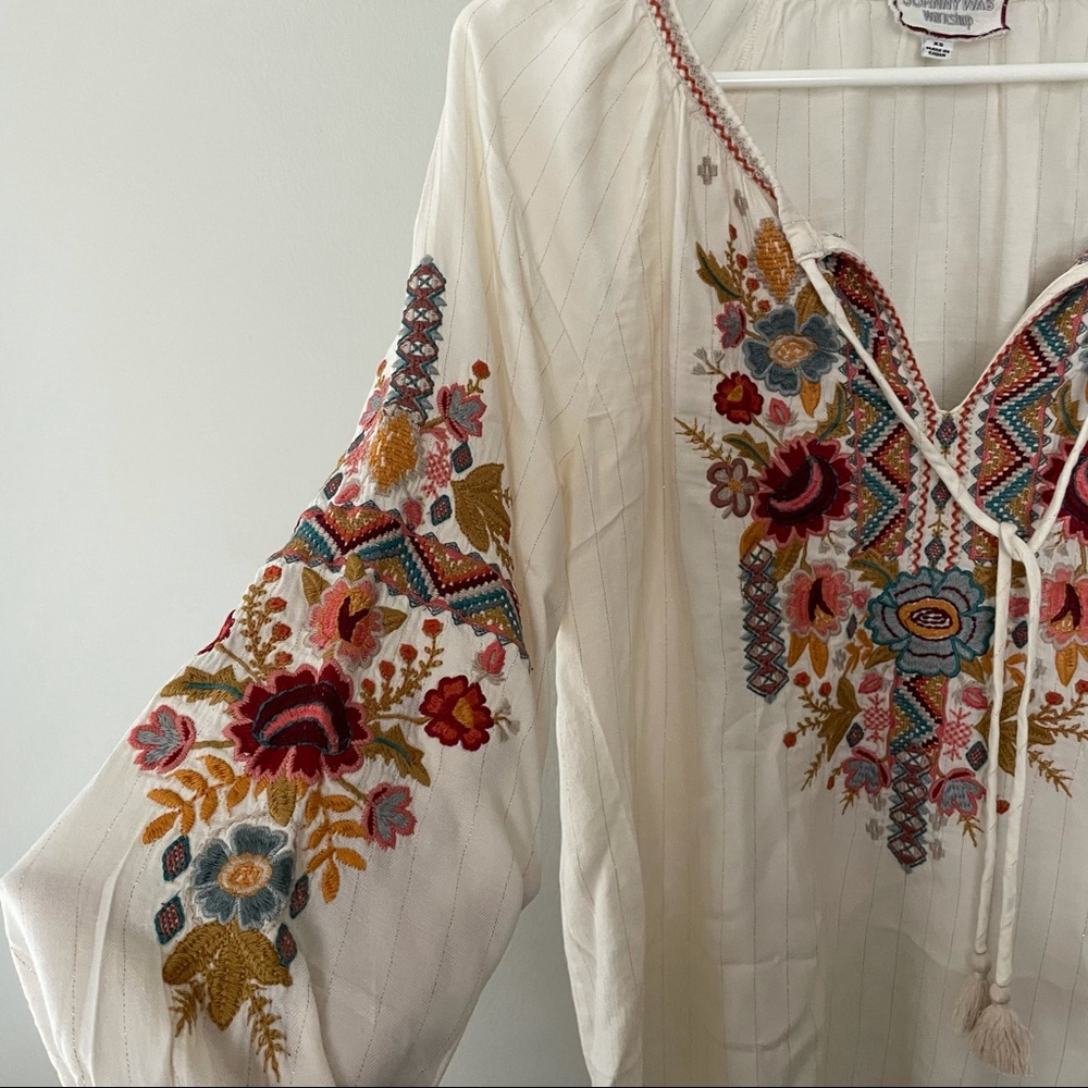 Johnny Was Clansy Peasant Blouse - Picture 8 of 13